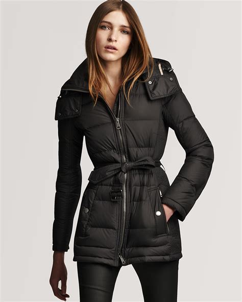 burberry navy down coat|burberry down coat women.